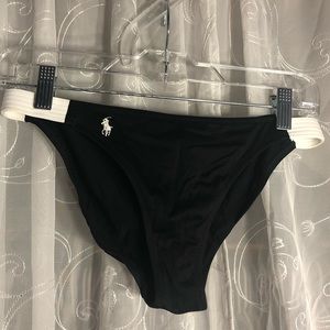 Ralph Lauren Bathing Suit Bottoms, black + white